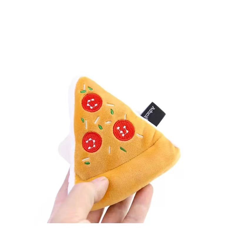 KFX-2566333 Plush Food-Themed Pet Toy for Dogs and Cats - Varied Designs Available