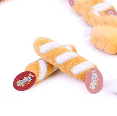 KFX-2566333 Plush Food-Themed Pet Toy for Dogs and Cats - Varied Designs Available