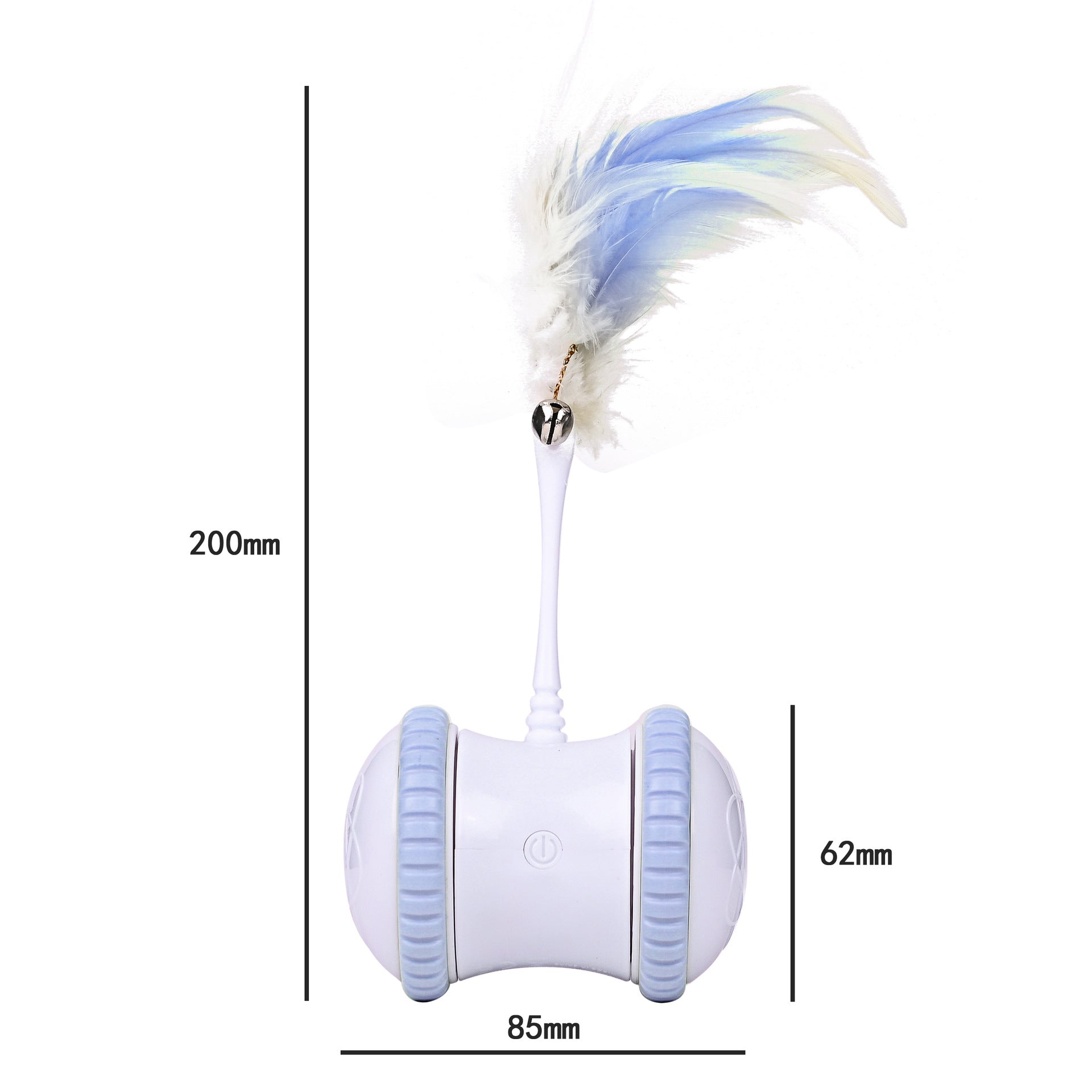 KFX-2567485 Interactive Electric Cat Toy with Bell Feather Stick and Data Cable