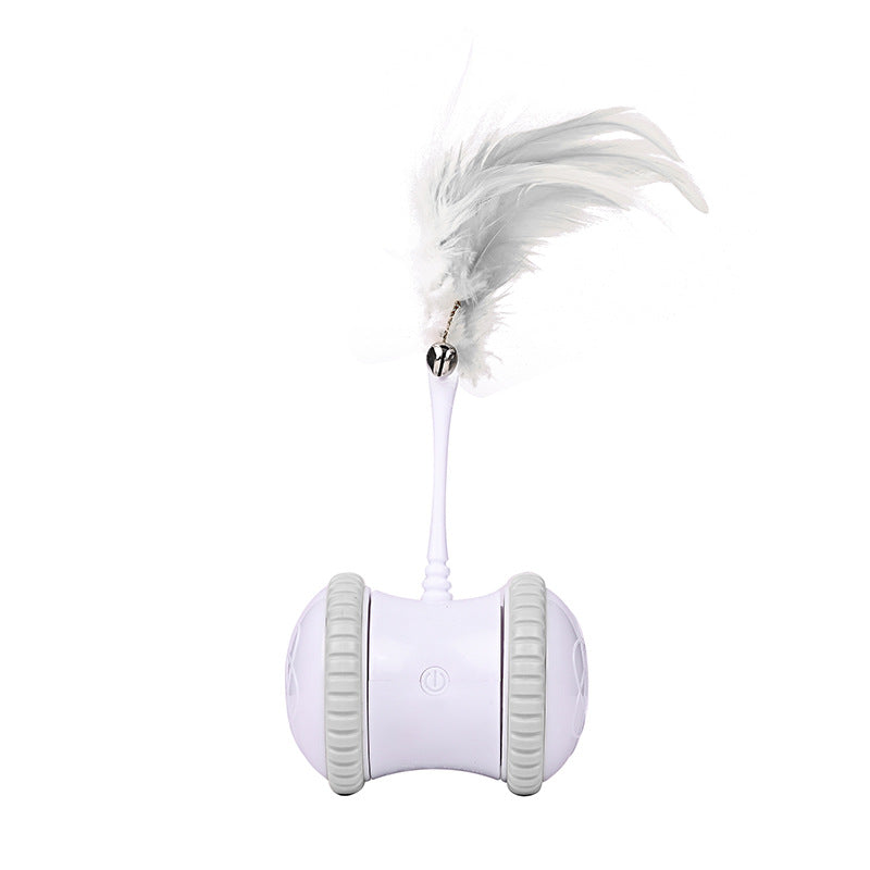 KFX-2567485 Interactive Electric Cat Toy with Bell Feather Stick and Data Cable