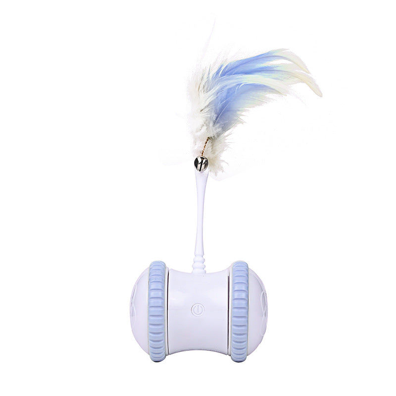 KFX-2567485 Interactive Electric Cat Toy with Bell Feather Stick and Data Cable