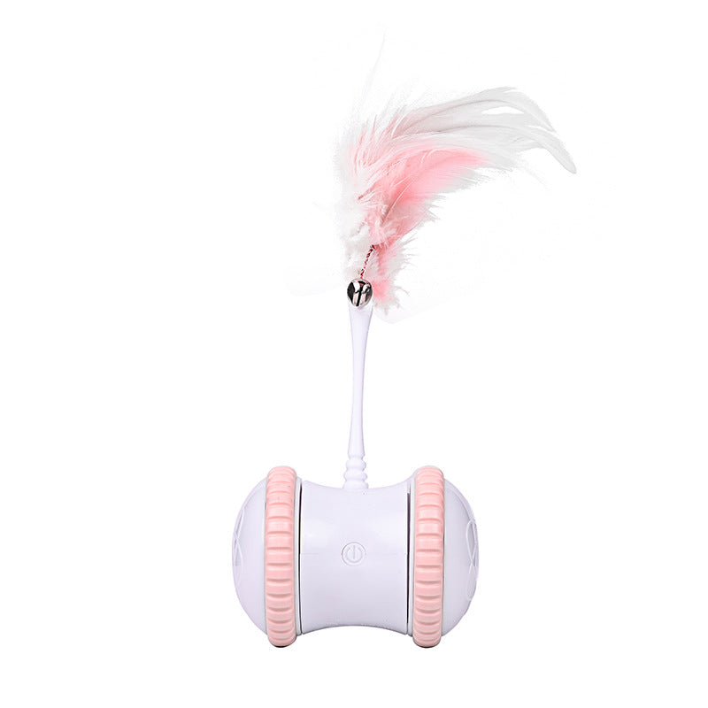 KFX-2567485 Interactive Electric Cat Toy with Bell Feather Stick and Data Cable