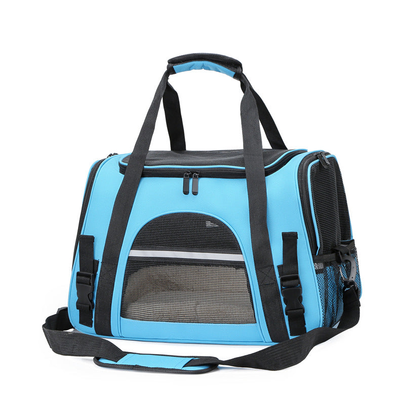 KFX-2568893 Multifunctional One-Shoulder Diagonal Cross Pet Carrier Bag for Cats and Dogs up to 10 kg