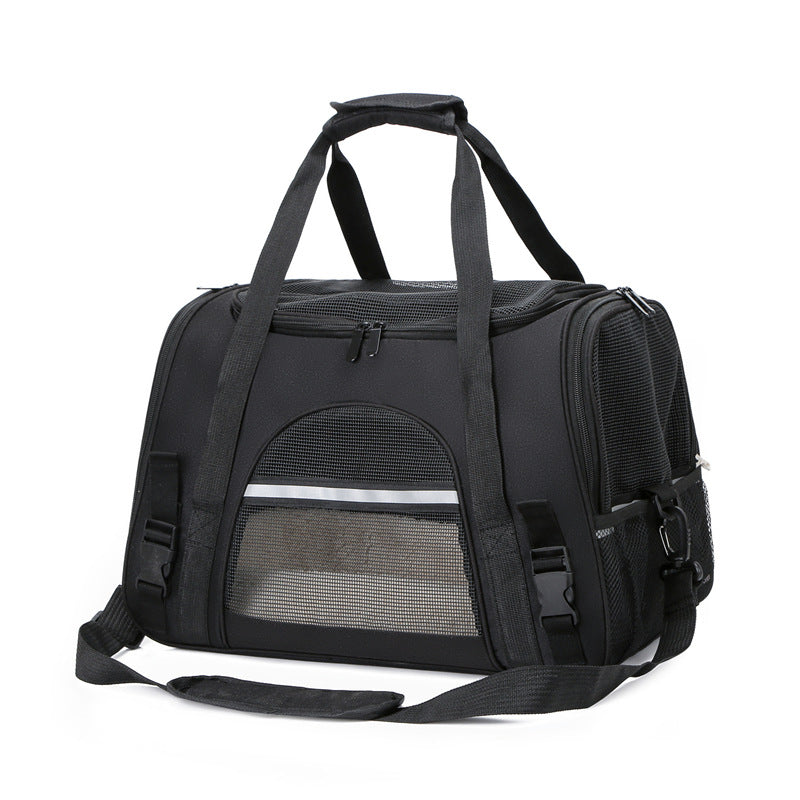 KFX-2568893 Multifunctional One-Shoulder Diagonal Cross Pet Carrier Bag for Cats and Dogs up to 10 kg
