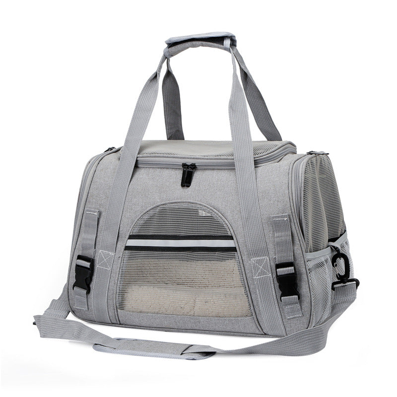 KFX-2568893 Multifunctional One-Shoulder Diagonal Cross Pet Carrier Bag for Cats and Dogs up to 10 kg