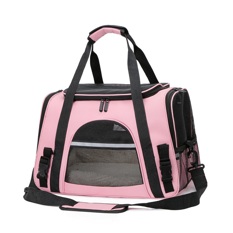 KFX-2568893 Multifunctional One-Shoulder Diagonal Cross Pet Carrier Bag for Cats and Dogs up to 10 kg