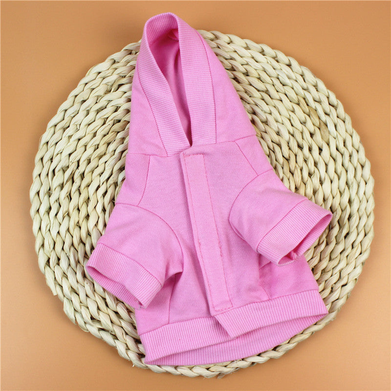 KFX-2570813 Pink Princess Hooded T-Shirt for Cats and Dogs, Cotton Material, Sizes XS-XL