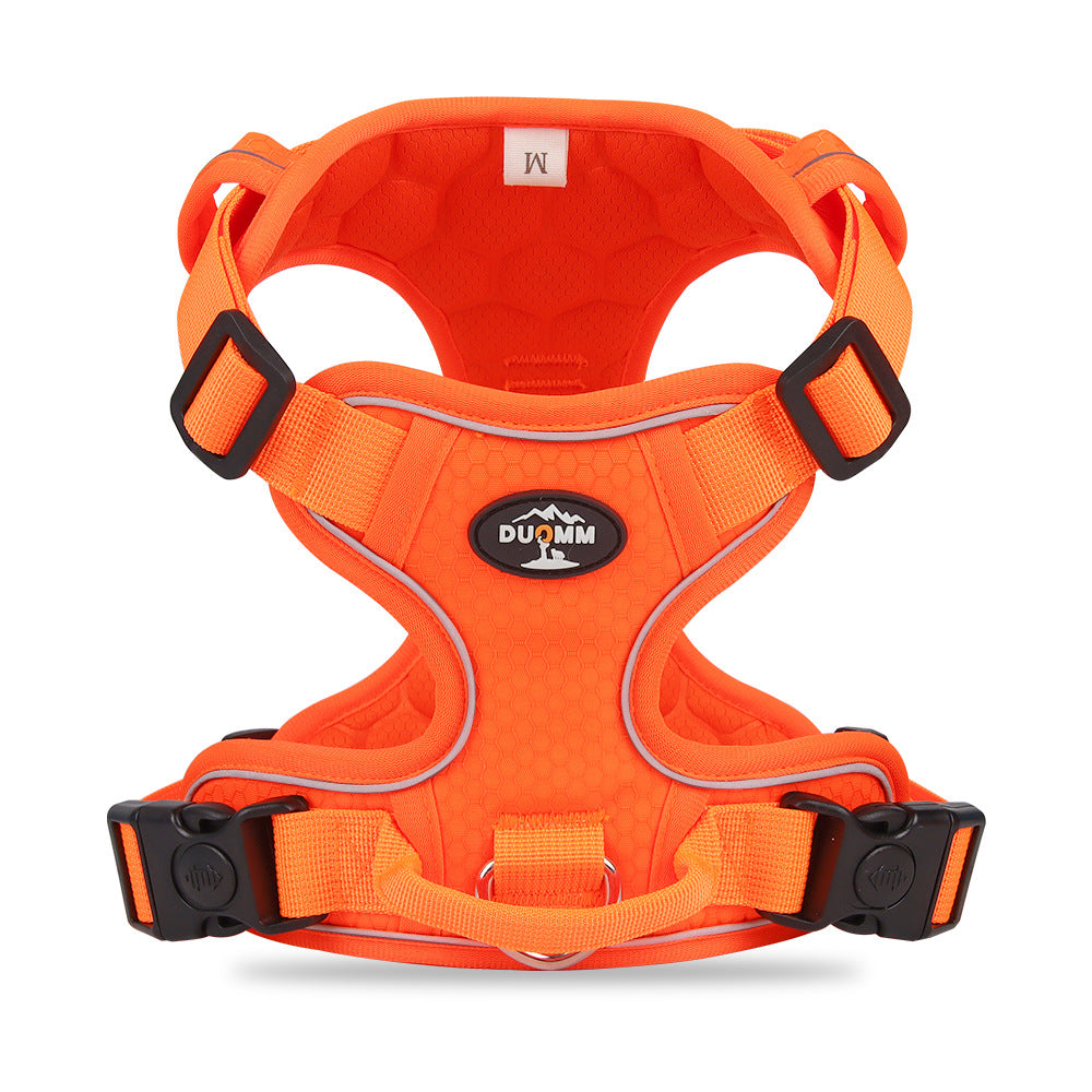 KFX-2571709 Reflective Oxford Cloth Dog Harness with Round Rope Design - Chest Strap Included