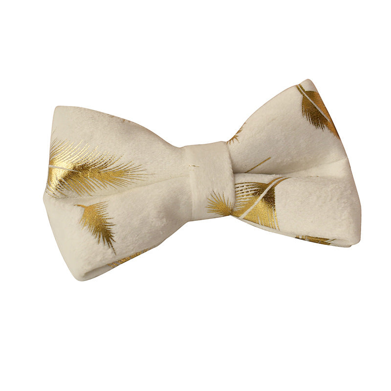 KFX-2574397 Cream Velvet Dog Collar Set with Leash and Bow Accessories in Multiple Sizes