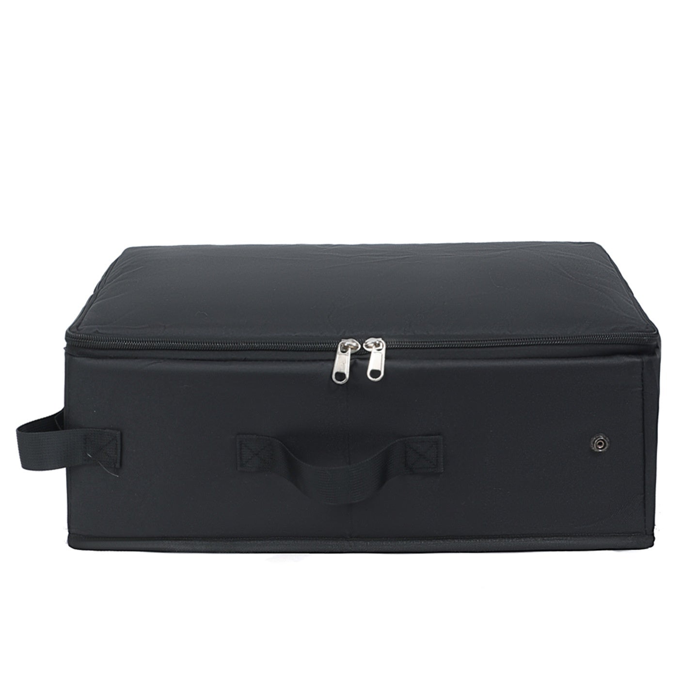KFX-2576061 Foldable Cat Toilet, Portable Mobile Cat Litter Box, Grey & Black Oxford Cloth Design, 40x30x14cm