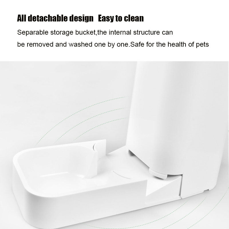 KFX-2578365 Large-Capacity Detachable Bowl Pet Water Feeder with 3.8L Water Storage and 2.1kg Dry Food Capacity