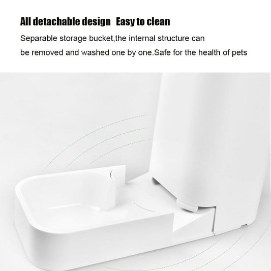 KFX-2578365 Large-Capacity Detachable Bowl Pet Water Feeder with 3.8L Water Storage and 2.1kg Dry Food Capacity