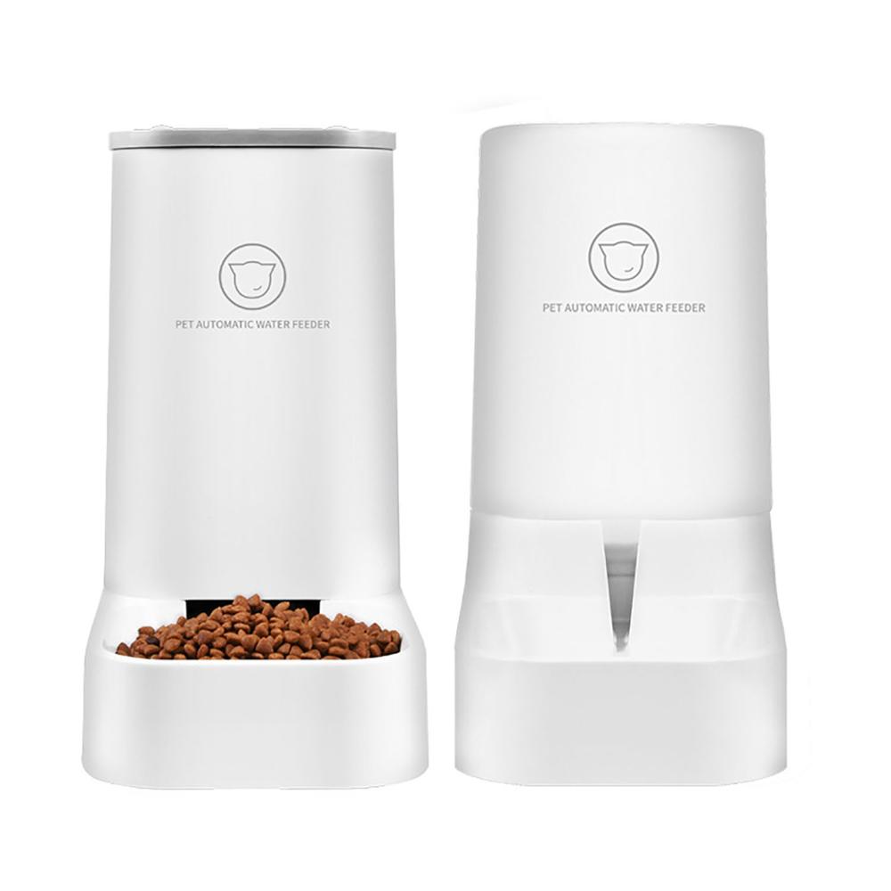 KFX-2578365 Large-Capacity Detachable Bowl Pet Water Feeder with 3.8L Water Storage and 2.1kg Dry Food Capacity
