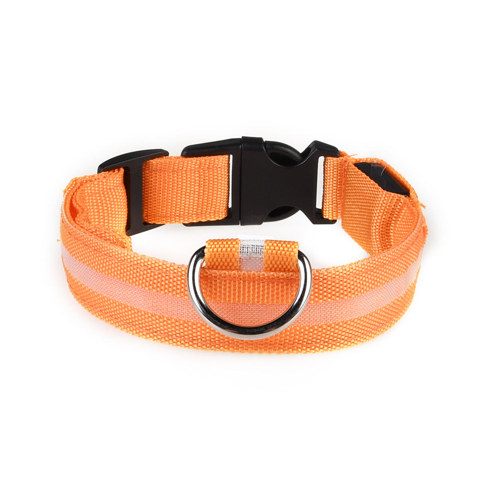 KFX-2580157 Waterproof Fiber Optic Magnetic Charging Pet Collar with Reflective Safety Modes
