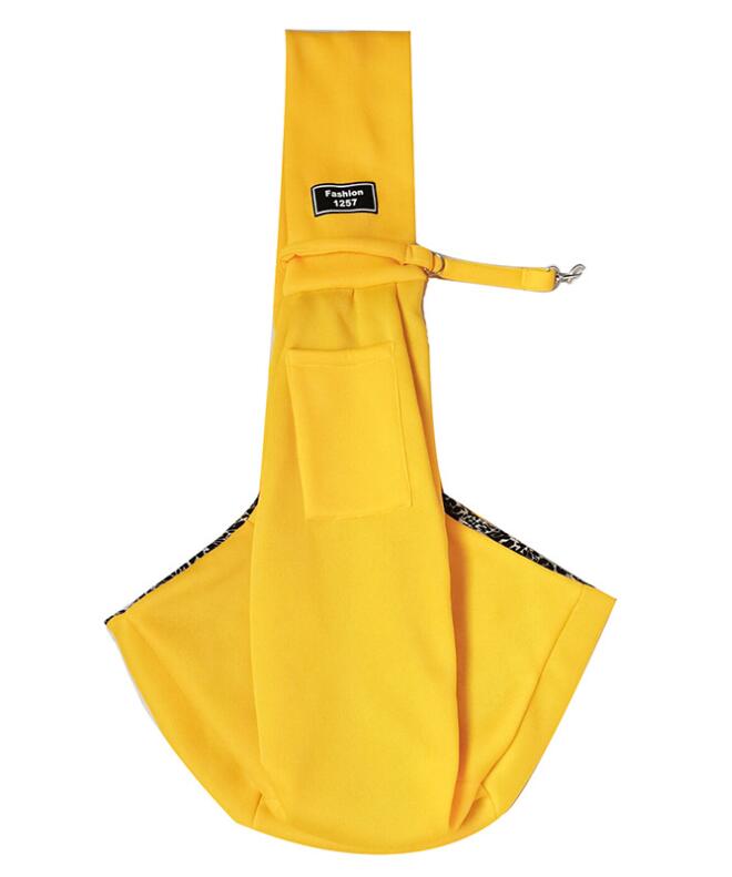 KFX-2580413 Lightweight Breathable Pet Sling Backpack for Small Dogs and Puppies, Adjustable Shoulder Carrier, Soft Cotton Design