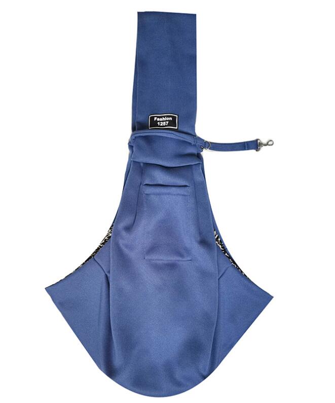 KFX-2580413 Lightweight Breathable Pet Sling Backpack for Small Dogs and Puppies, Adjustable Shoulder Carrier, Soft Cotton Design