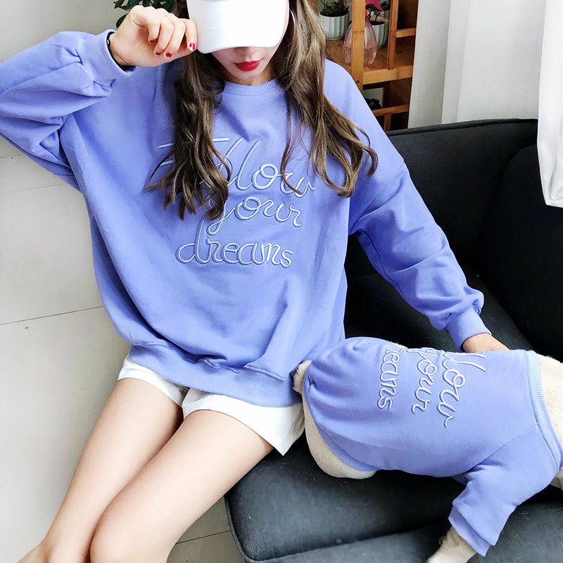 KFX-2582333 Matching Cartoon Lace Sweater Set for Pet and Owner in Various Colors