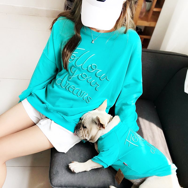 KFX-2582333 Matching Cartoon Lace Sweater Set for Pet and Owner in Various Colors
