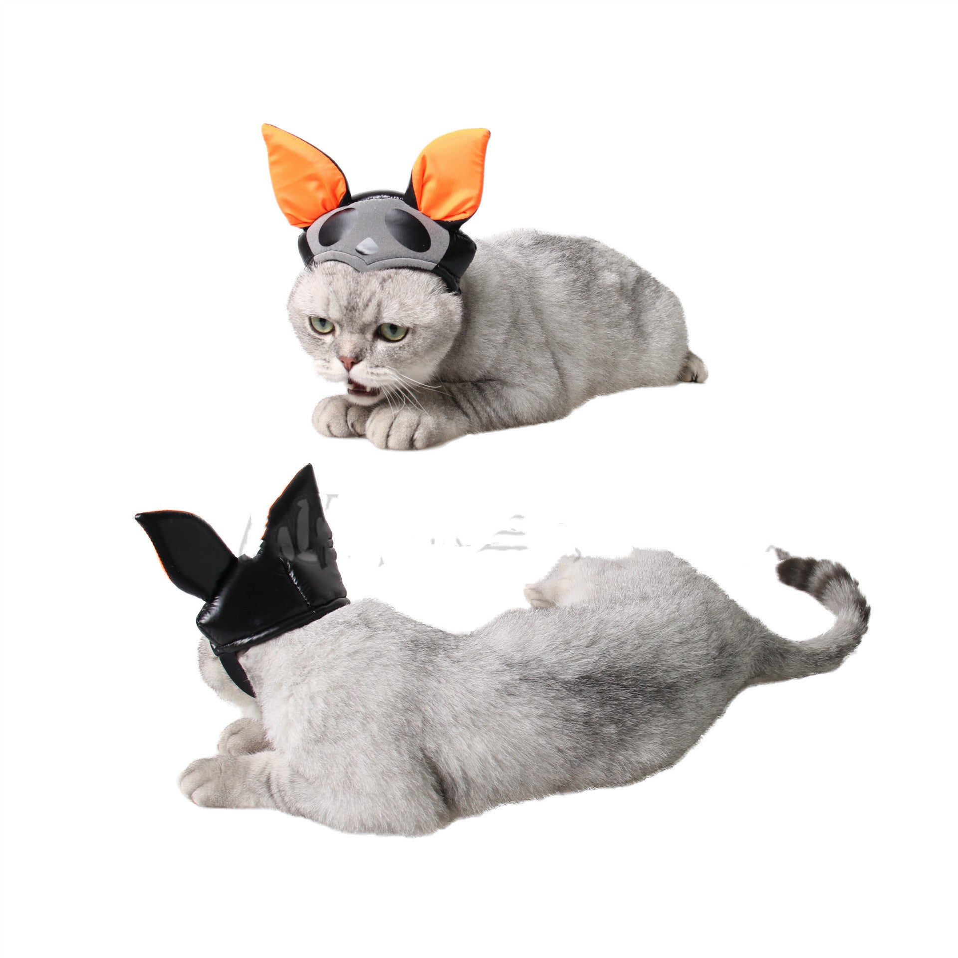 KFX-2582973 Pet Halloween Costume with Ghost Hat and Bat Wings for Dogs and Cats