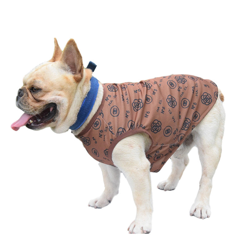 KFX-2583741 Coffee Printed Pet Vest for Dogs - Available in Multiple Sizes (XS-3XL)
