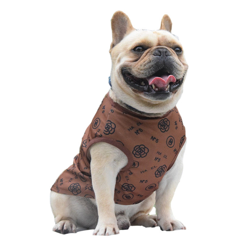 KFX-2583741 Coffee Printed Pet Vest for Dogs - Available in Multiple Sizes (XS-3XL)