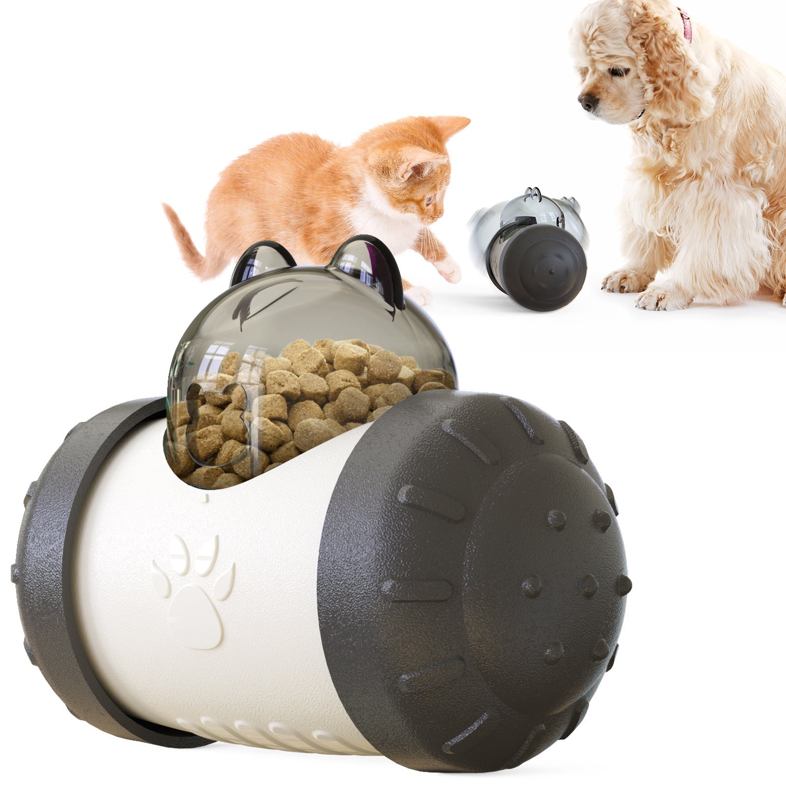 KFX-2585405 Interactive Treat Dispensing Ball for Dogs and Cats, Food Grade Material, Multifunctional Pet Feeder Toy