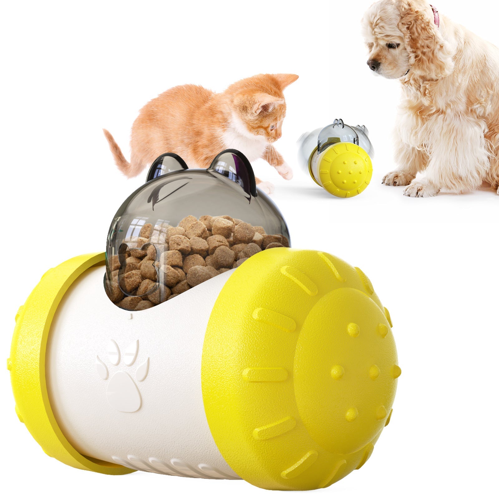 KFX-2585405 Interactive Treat Dispensing Ball for Dogs and Cats, Food Grade Material, Multifunctional Pet Feeder Toy