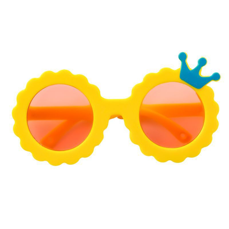 KFX-2585533 Cute Round Frame Sunglasses for Pets - Pink, Black, and Colored Lenses - Full Frame Design