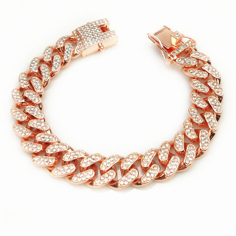 KFX-2585917 Hip Hop Style Pet Collar with Alloy Design - Available in Various Sizes