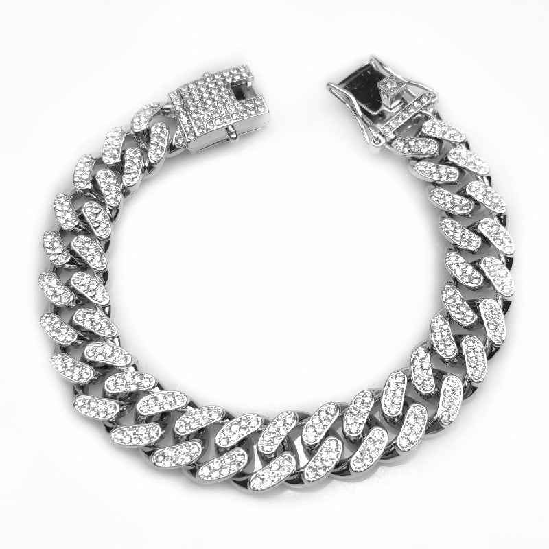 KFX-2585917 Hip Hop Style Pet Collar with Alloy Design - Available in Various Sizes