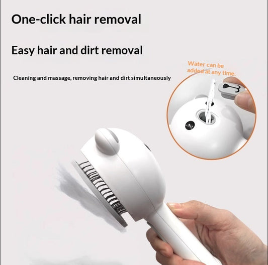 KFX-2589501 Bear Spray Comb Brush - Multifunctional Pet Hair Removal Tool with Steam Cleansing功能