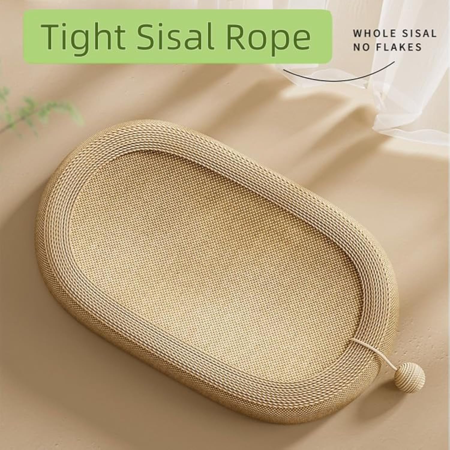 KFX-2591165 Ultra Large Sisal Cat Scratching Board with Cozy Lounge Design for Play and Rest