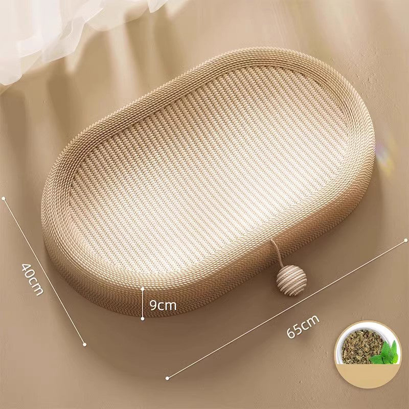 KFX-2591165 Ultra Large Sisal Cat Scratching Board with Cozy Lounge Design for Play and Rest