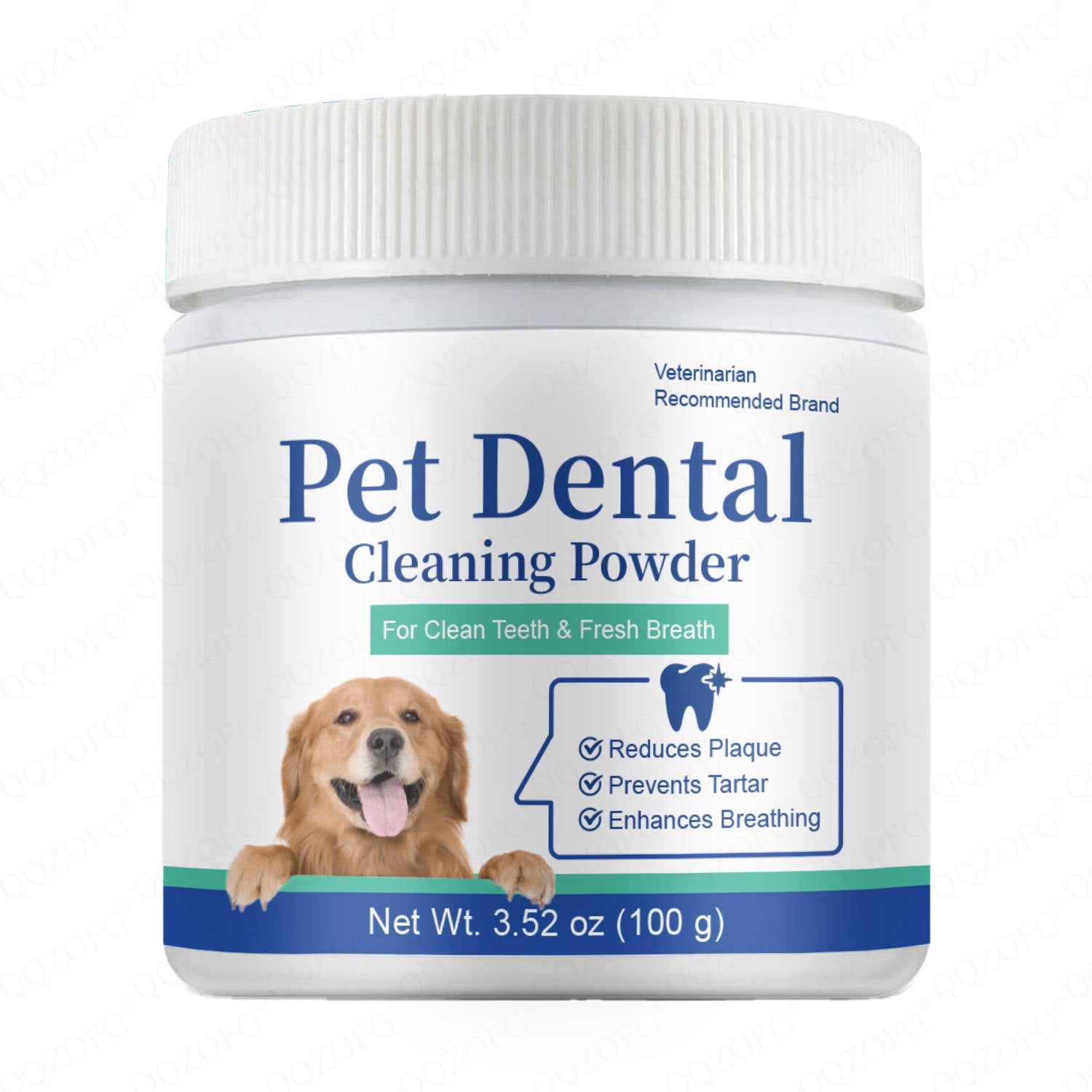 KFX-2591549 Pet Teeth Cleaning Powder for Fresh Breath and Dental Care - 100g