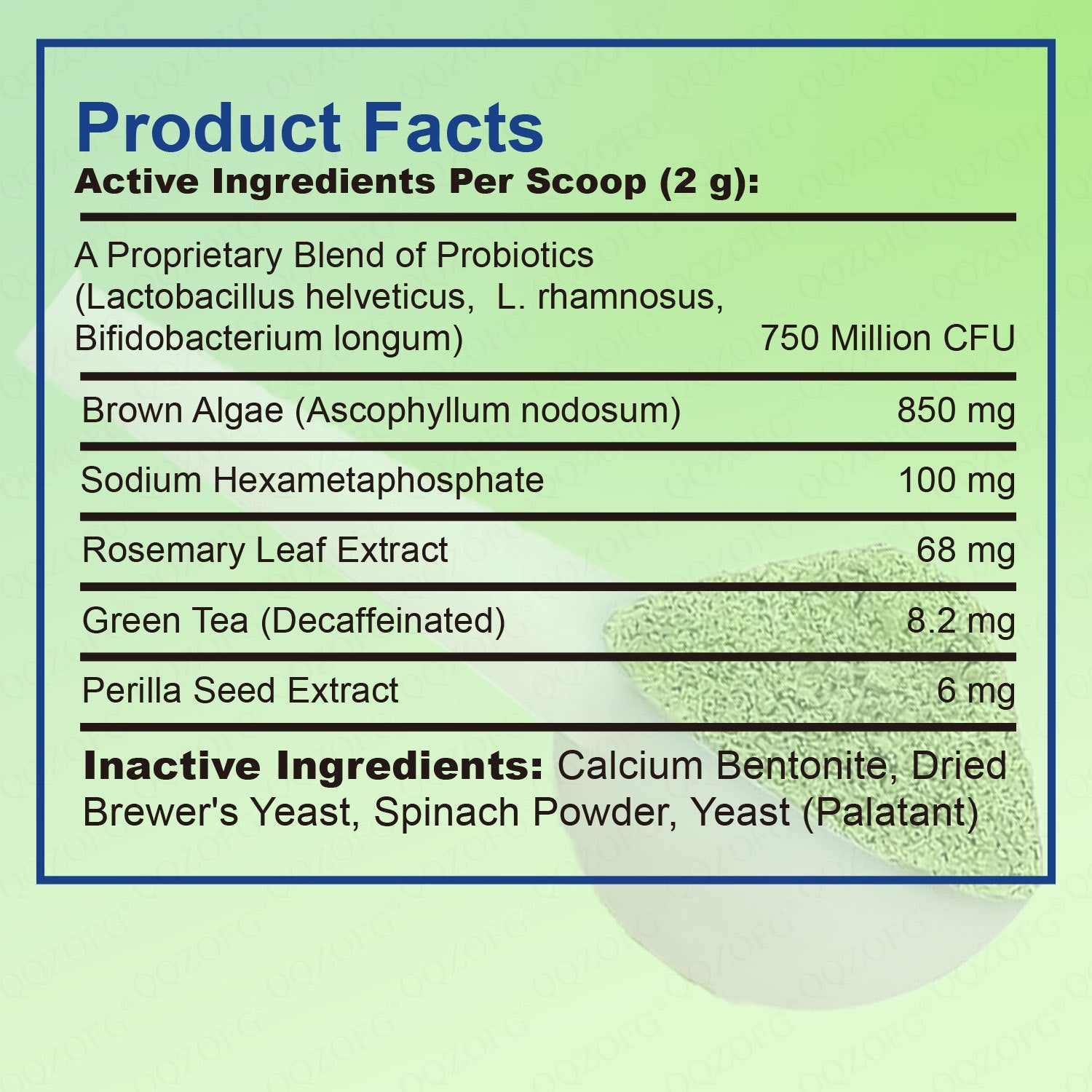 KFX-2591549 Pet Teeth Cleaning Powder for Fresh Breath and Dental Care - 100g