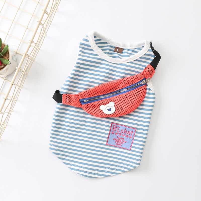 KFX-2592061 Cotton Stretch Dog Vest with Backpack Design for Summer Wear