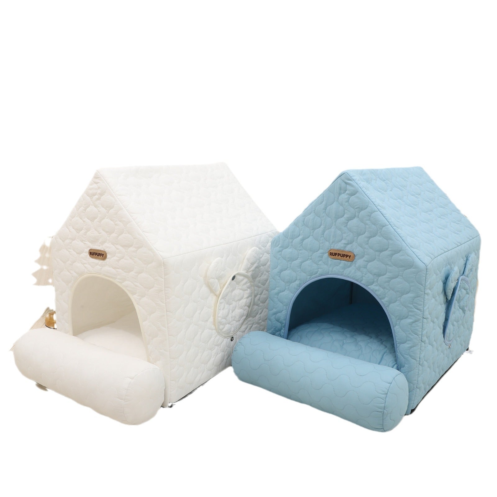 KFX-2593341 Cute Universal Pet Bed for Cats and Small Dogs - Four Seasons Design, 55x38x48cm, 100% Polyester, For Pets 2-6kg