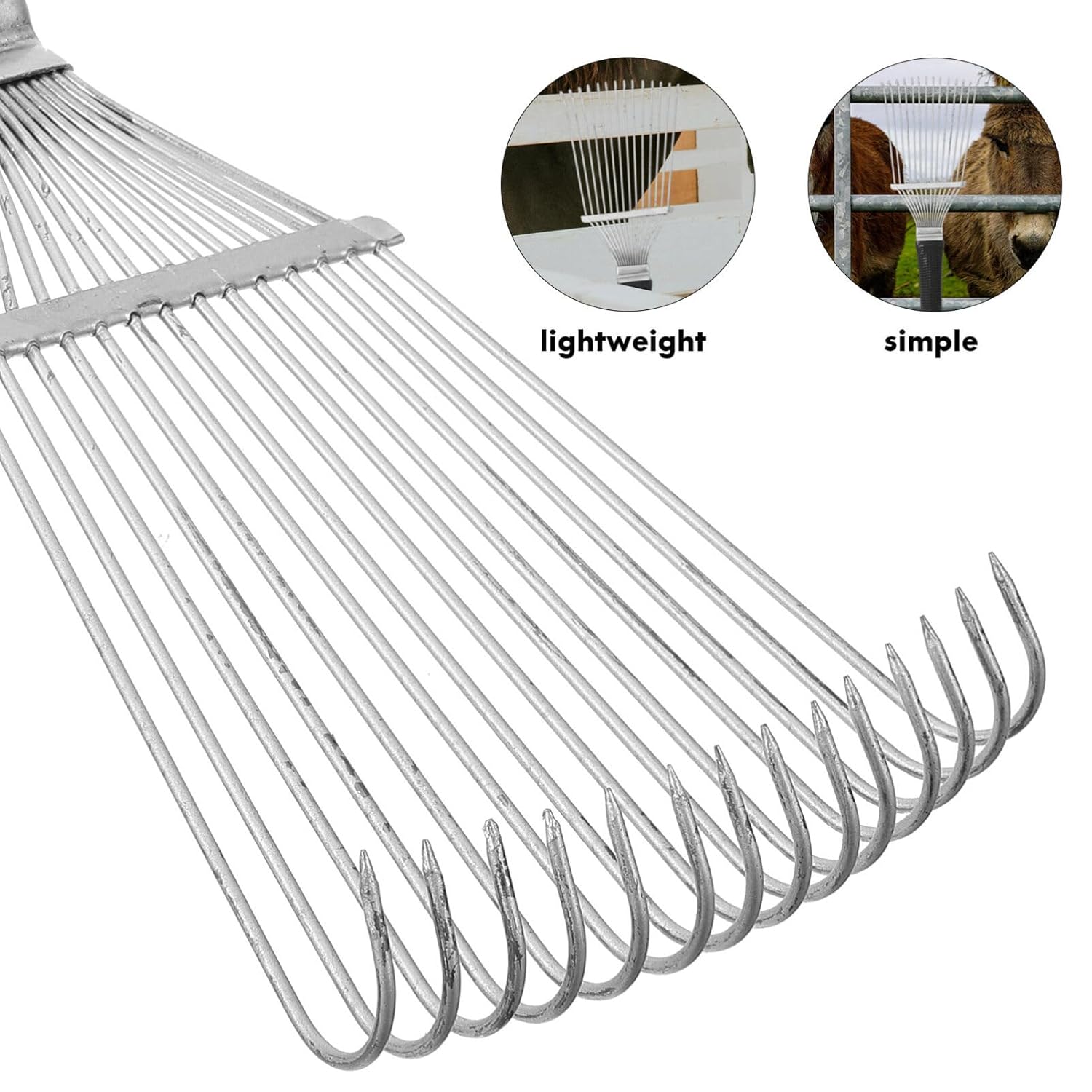 KFX-2596925 Undercoat Rake and Grooming Brush for Pets and Livestock - Dematting Tool for Dogs, Horses, and Cattle