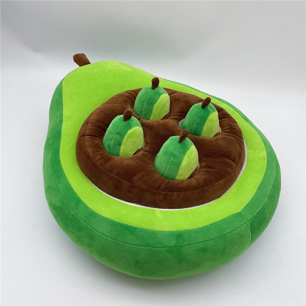 KFX-2599101 Cute Green Avocado Plush Doll - Soft PP Cotton Toy, 35*30cm