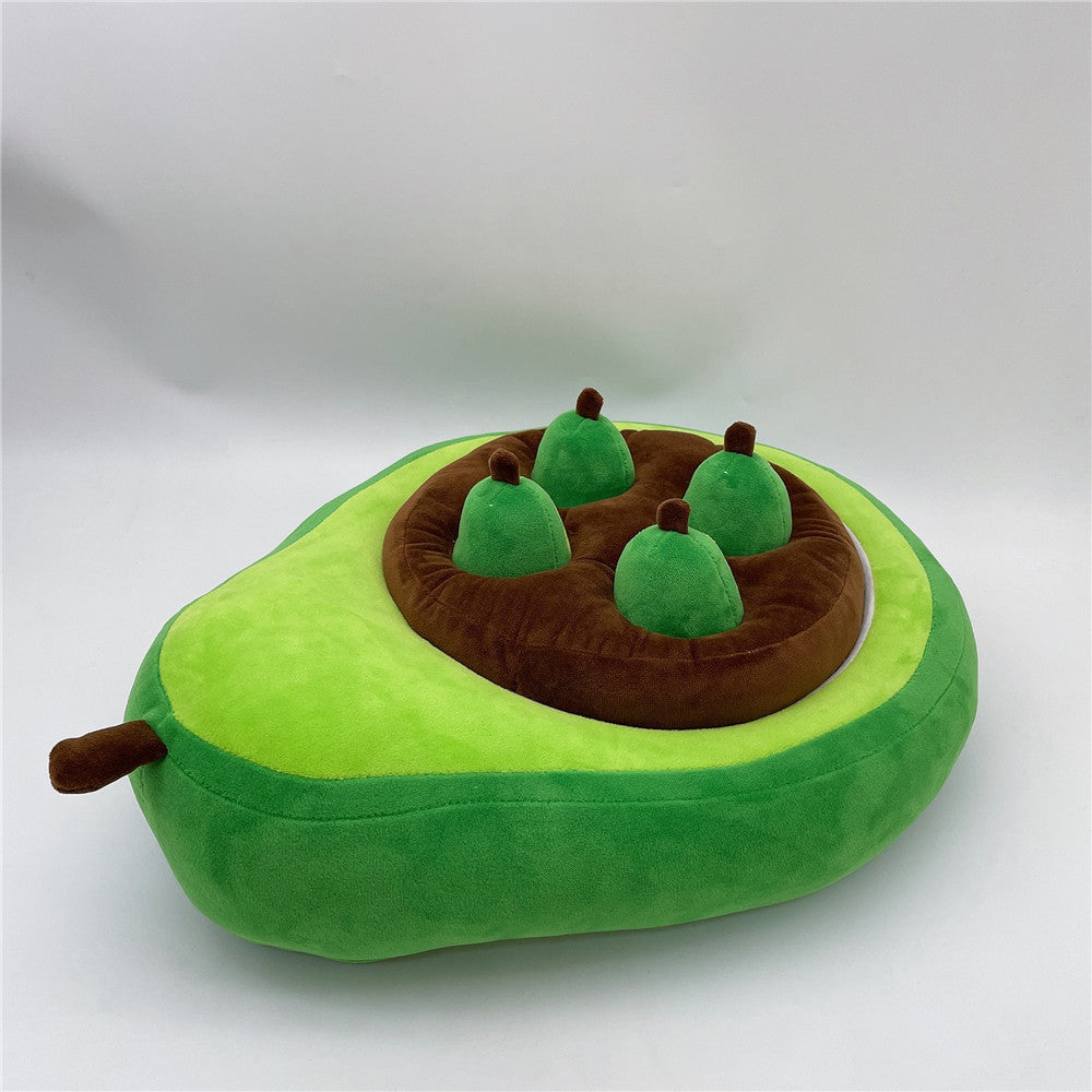 KFX-2599101 Cute Green Avocado Plush Doll - Soft PP Cotton Toy, 35*30cm