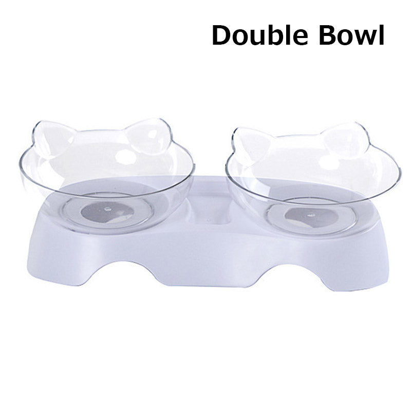 KFX-2599613 Elevated Non-Toxic Cat Feeding Bowl with Tilted Design and Non-Slip Base