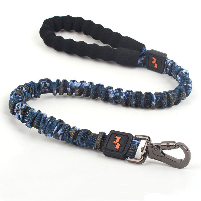 KFX-2604989 Elastic Dog Leash for Large Pets - Camouflage Colors Available in Various Lengths