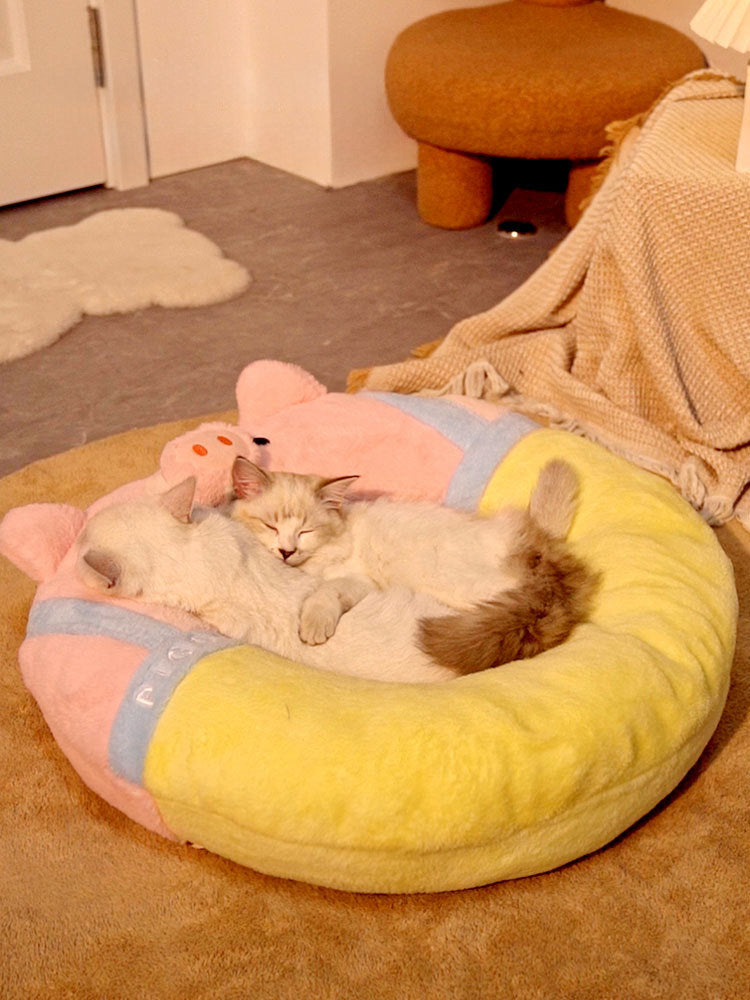 KFX-2607037 Winter Cat Bed and Mat – Universal Kitten Supplies for All Seasons, Cozy Sleeping Space for Pets