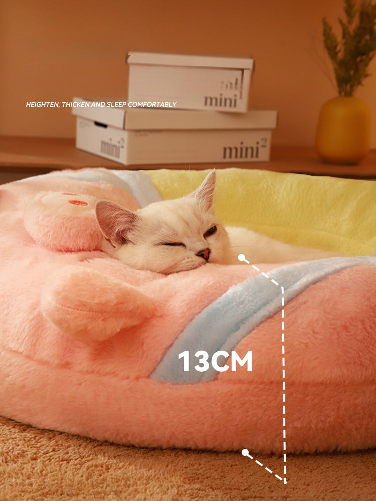 KFX-2607037 Winter Cat Bed and Mat – Universal Kitten Supplies for All Seasons, Cozy Sleeping Space for Pets