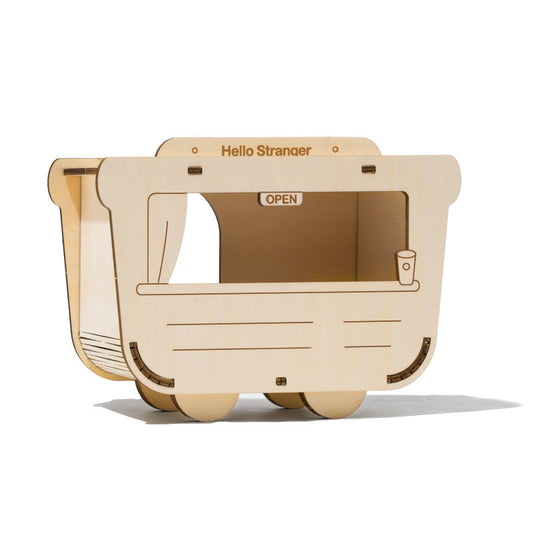KFX-2611005 Wooden Hamster House Shelter with Multi-Layer Board Construction