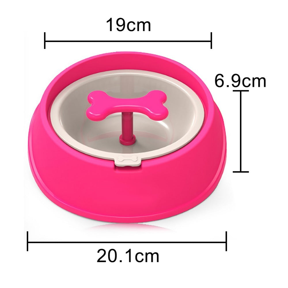 KFX-2614717 Slow Feeder Dog Bowl for Small Dogs - Anti-Choke Design to Extend Eating Time