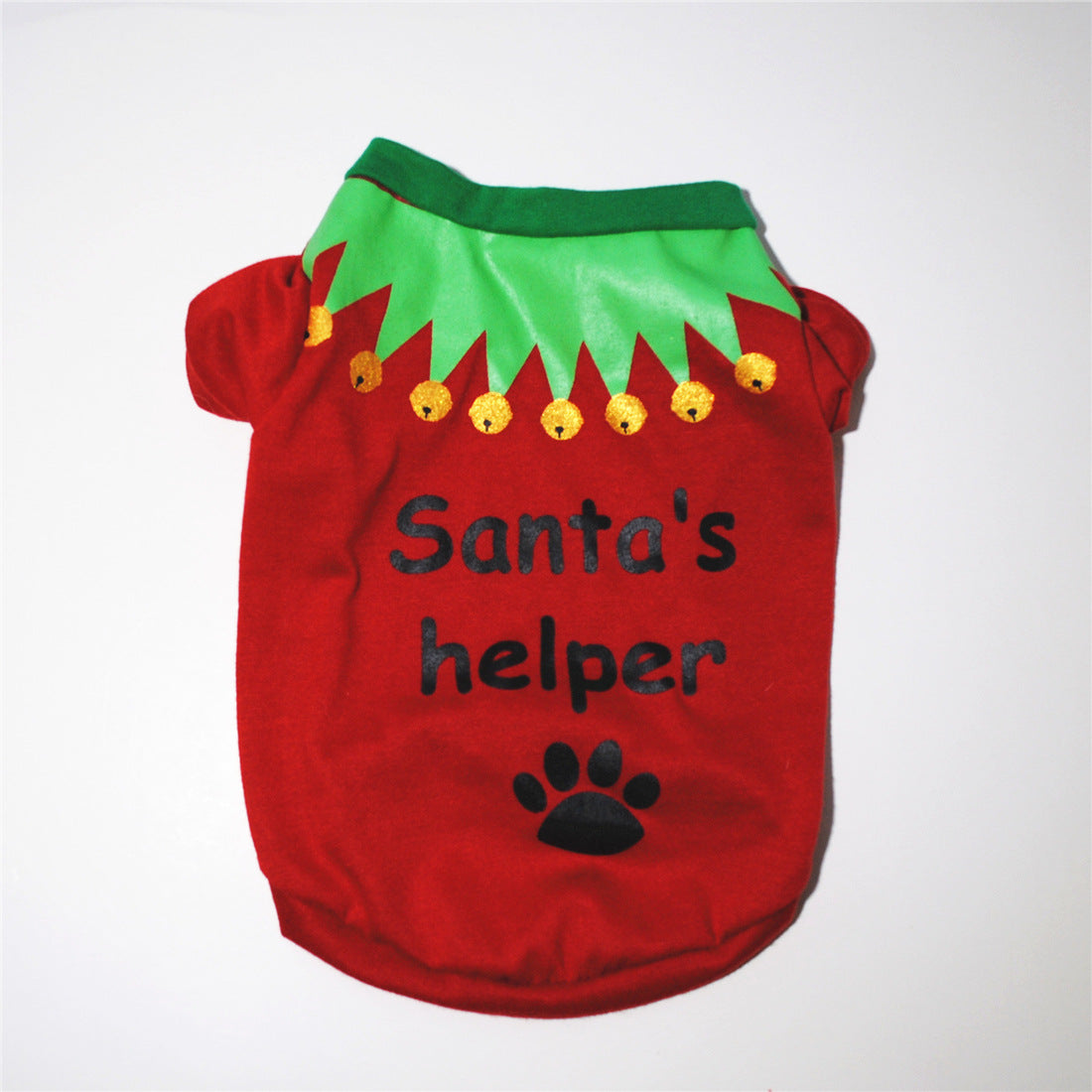 KFX-2615101 Festive Dog Apparel for Christmas - Santa Claus & Snowman Styles in Green and Red