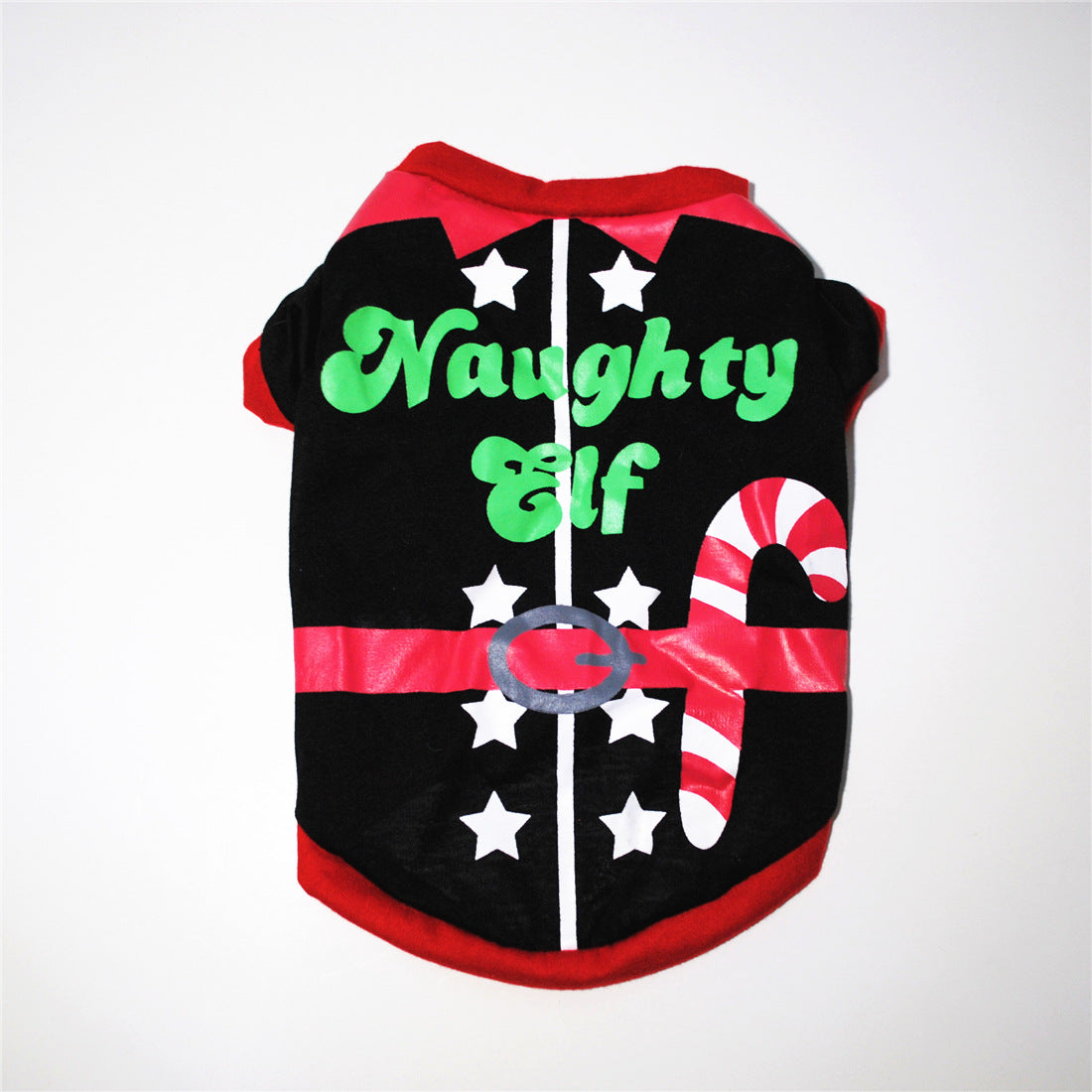KFX-2615101 Festive Dog Apparel for Christmas - Santa Claus & Snowman Styles in Green and Red