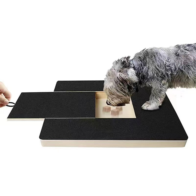 KFX-2616893 Solid Wood Dog Nail File Board with Black Sandpaper for Pet Care