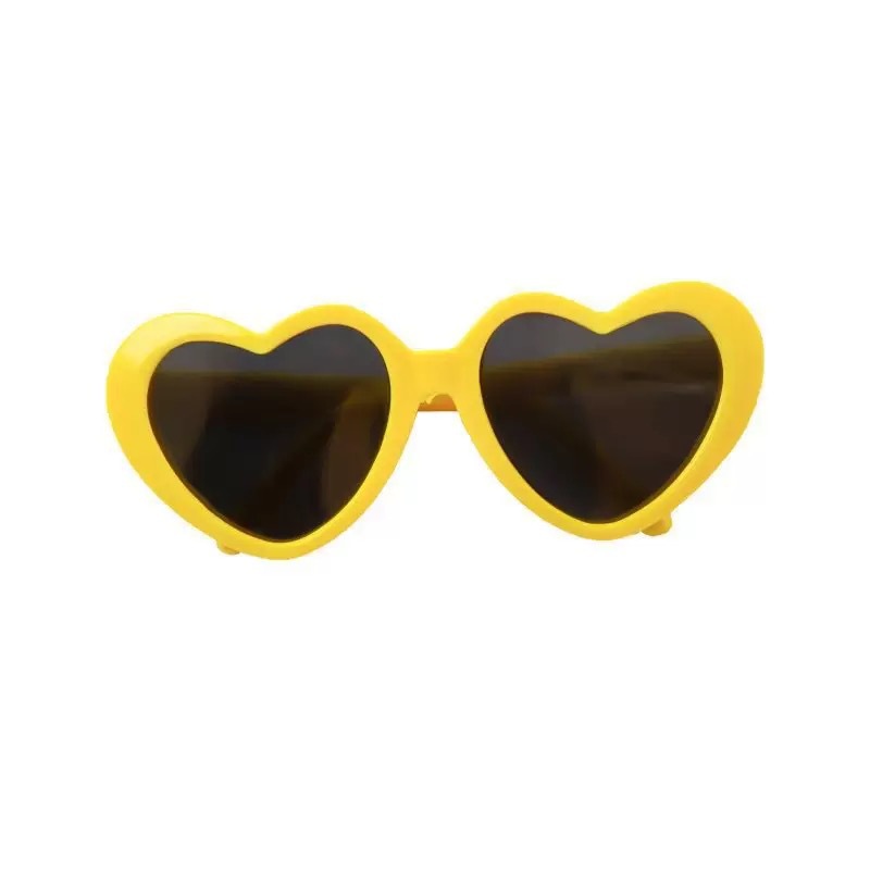 KFX-2618301 Pet Sunglasses with Flower and Love Patterns – Cute Resin Accessories for Fashionable Pets